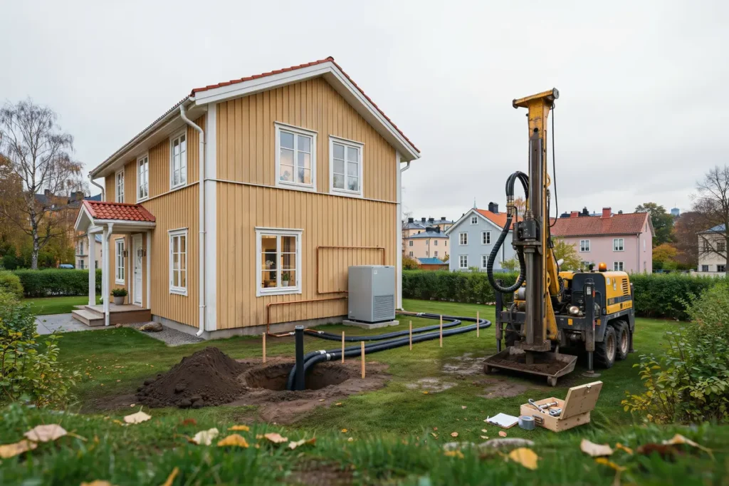 brunnsborrning och bergv rmeinstallation i fru ngen segeltorp